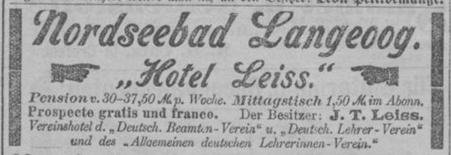 Anzeige in ´Kölschne Zeitung´ vom 1.7.1894