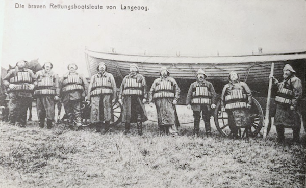 Rettungsbootleute um 1910