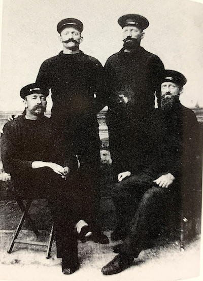 Brüder Otto, Fritz, Wilhelm und Johann Leiß, Langeoog